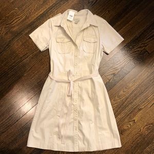 NWT Banana Republic Tan Shirt Dress